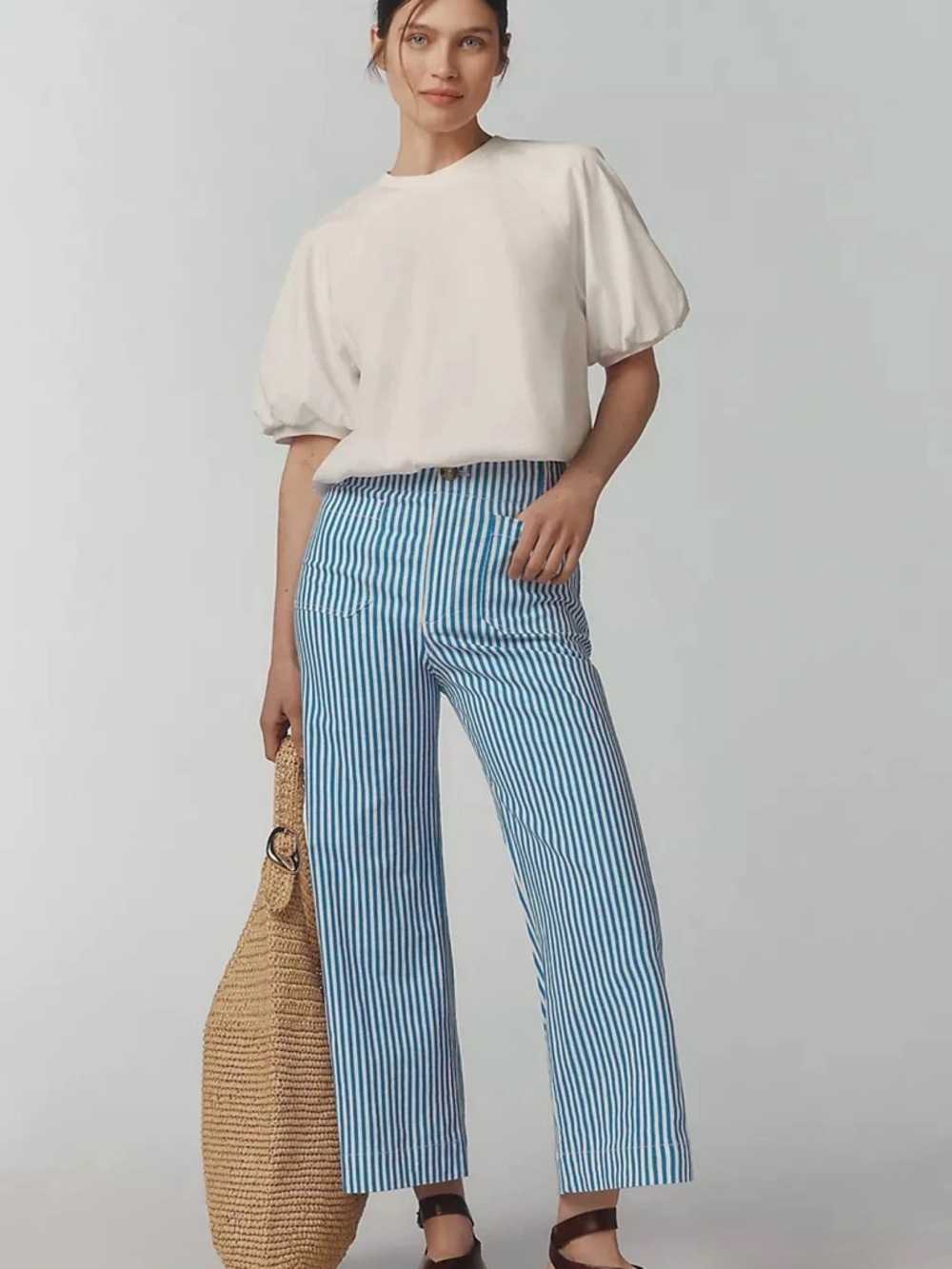 Maeve byAnthropologie Colette Linen Pants Wide Leg Petite Size 25 NEW